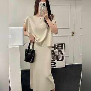 Co ord clothes set for womens | Top & Long Skirt | 2 in 1 set of clothes